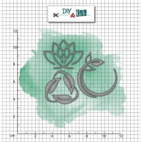 Dies Picto Ecolo 3pc - Diy & Cie