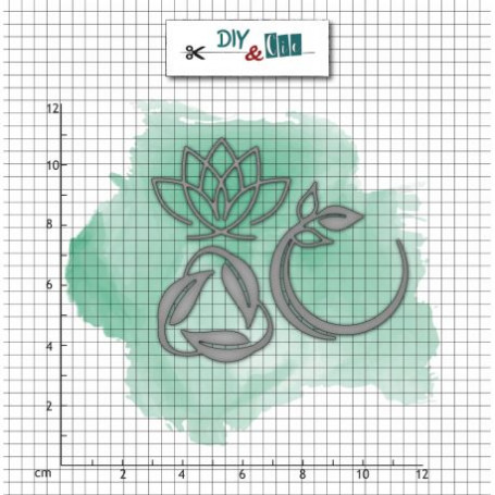 Dies Picto Ecolo 3pc - Diy & Cie