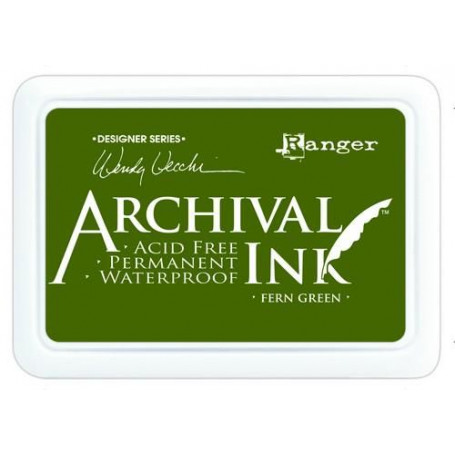 Archival Ink pad Fern Green - Wendy Vecchi Ranger
