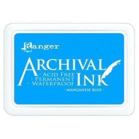 Archival Ink pad Manganese Blue - Ranger