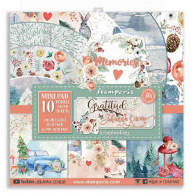 Set de papier 20x20 Gratitud 10 feuilles - Stamperia