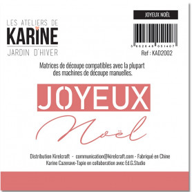 Dies Joyeux Noël 2pc - Jardin d'hiver - Les Ateliers de Karine