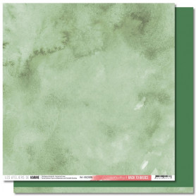 Papier 30x30 Vert feuillage 1f - Back to Basics - Les ateliers de Karine