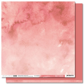 Papier 30x30 Rouge Grenat 1f - Back to Basics - Les ateliers de Karine