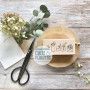 Tampon bois Enveloppes fleuries - Esprit Cottage - Chou and Flowers