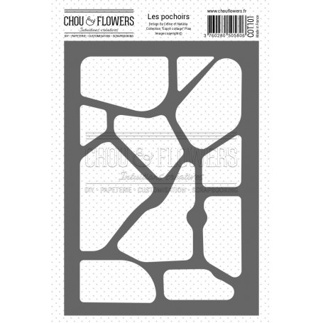 Pochoir Plan A6 - Esprit Cottage - Chou and Flowers