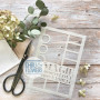 Pochoir Moodboard Magie A5 - Esprit Cottage - Chou and Flowers