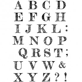Tampons Design Uppercase Alphabet 31pc – Ciao Bella Stamps