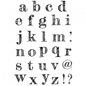 Tampons Design Lowercase Alphabet 31pc – Ciao Bella Stamps
