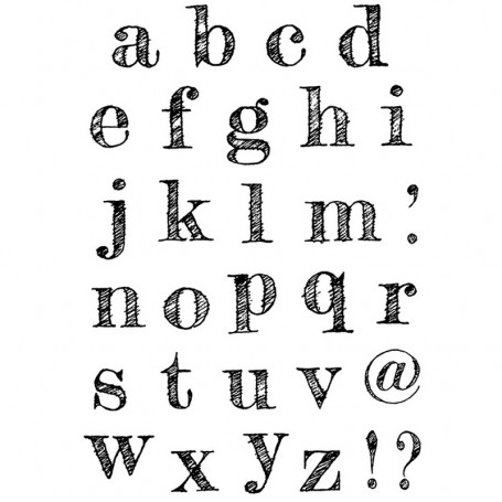 Tampons Design Lowercase Alphabet 31pc – Ciao Bella Stamps