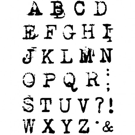 Tampons Reporter Uppercase Alphabet 32pc – Ciao Bella Stamps