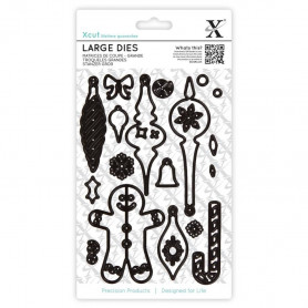Dies Set de 22 Medley de Noël - Xcut Large Dies Gift Tag Christmas Medley