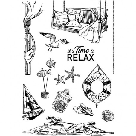 Tampons It's time to relax 13pc – Ciao Bella Stamps