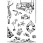 Tampons It's time to relax 13pc – Ciao Bella Stamps