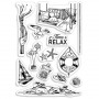 Tampons It's time to relax 13pc – Ciao Bella Stamps