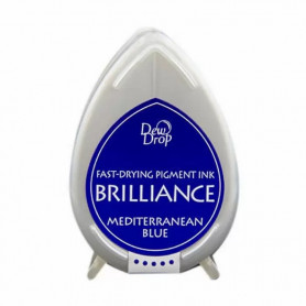 Brilliance Dew Drop Ink pad Mediterranean Blue - Tsukineko