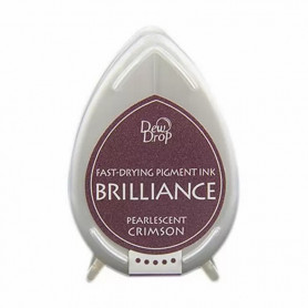 Brilliance Dew Drop Ink pad Pearlescent Crimson - Tsukineko