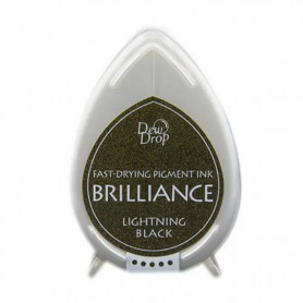 Brilliance Dew Drop Ink pad Lightning Black - Tsukineko