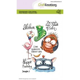 Tampons Jungle 2 - Craft Emotions Clear Stamps
