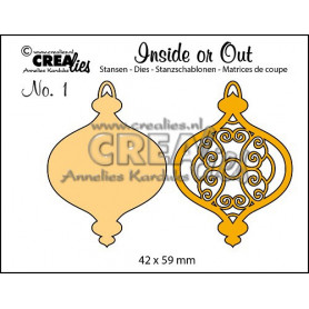 Dies Inside or Out no. 1 Christmas ornament A - Crealies