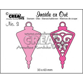Dies Inside or Out no. 3 Christmas ornament C - Crealies