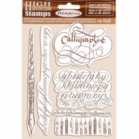 Rubber Stamps Calligraphy 6pc - Stamperia