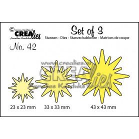 Dies Set of 3 Stars - Crealies