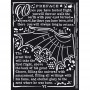 Pochoir Wings 15x20cm - Stamperia Thick Stencil Sir Vagabond