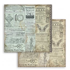 Papier 30x30 The Traveler 1f - Sir Vagabond - Stamperia