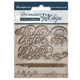 Decorative Chips Alphabet - Stamperia