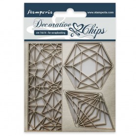 Decorative Chips Geometry - Stamperia