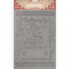 Greyboard A4 Calligraphy - Stamperia