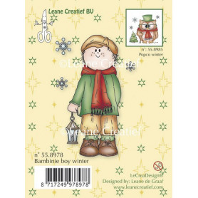 Tampon Boy Winter - Bambinie's Leane Creatief Clear stamp