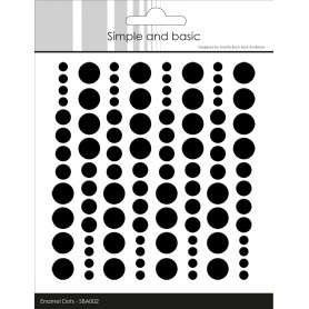 Enamel Dots Jet Black - Simple and Basic