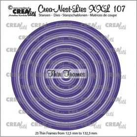 Dies Crea-Nest-Lies Thin Frames Circles 107 XXL - Crealies