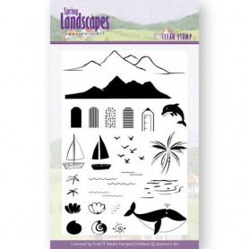 Tampons Spring Landscapes Sea 26pc - Jeanine's Art Clearstamps