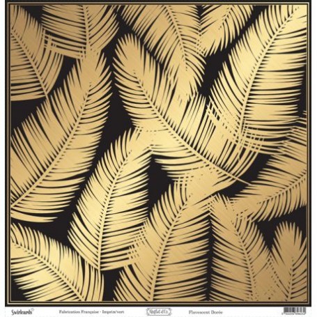Papier 30x30 Reflet d'or Flavescent Dorée 1f – Swirlcards