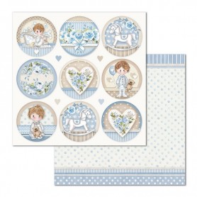 Papier 30x30 Rounds 1f - Little Boy - Stamperia