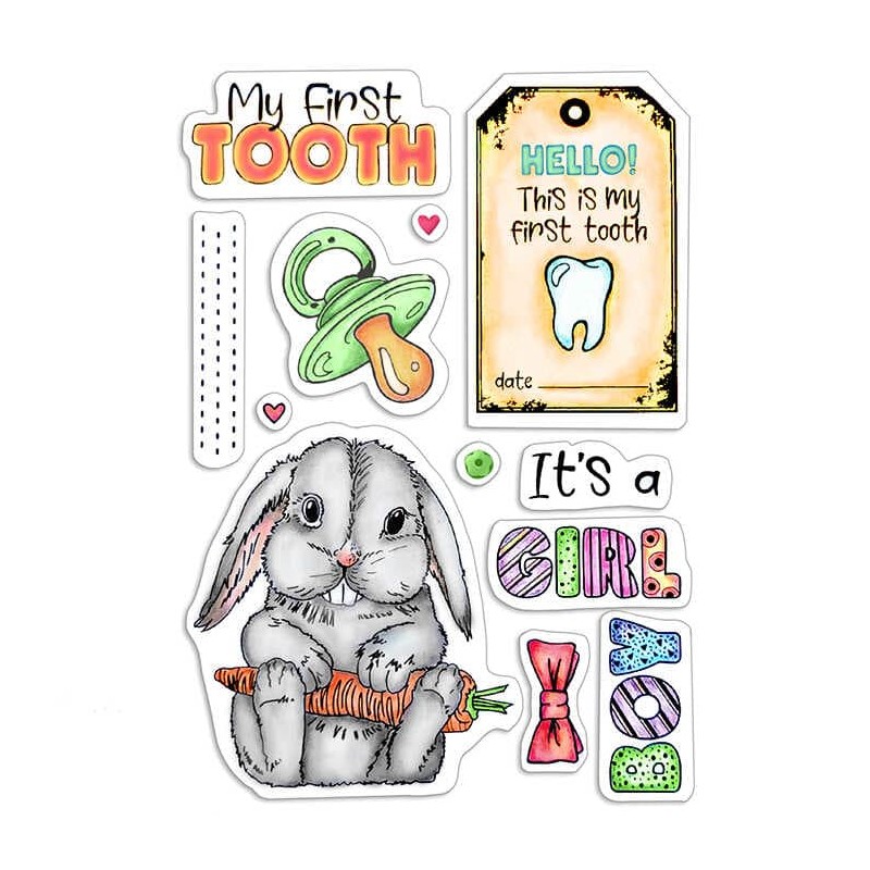 Tampons clear My First Tooth – My First Year - Ciao Bella Stamps