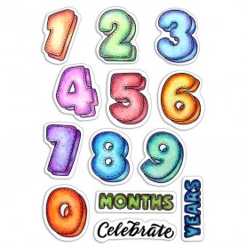 Tampons Baby Months & Years 13pc – My First Year - Ciao Bella Stamps