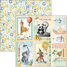 Papier 30x30 Cards - 1 feuille - My First Year - Ciao Bella Papercrafting