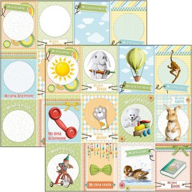 Papier 30x30 My first time - 1 feuille - My First Year - Ciao Bella Papercrafting