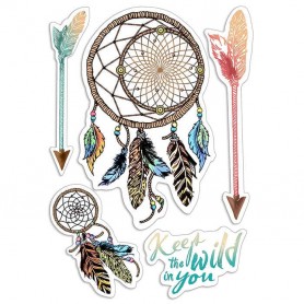 Tampons Keep the Wild in You 5pc – Delta - Ciao Bella Stamps