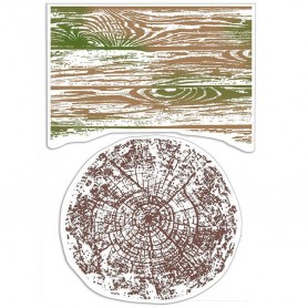 Tampons Woodgrain 2pc – Delta - Ciao Bella Stamps
