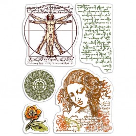 Tampons Codex Leonardo 5pc - Ciao Bella Stamps