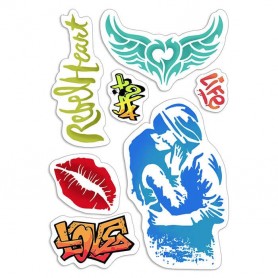 Tampons Urban Kiss 7pc – Bad Girls - Ciao Bella Stamps