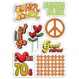 Tampons 70s 8pc – Bad Girls - Ciao Bella Stamps