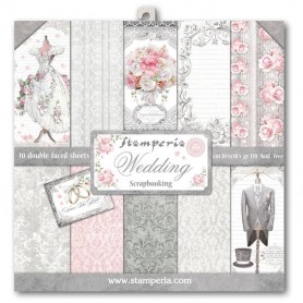 Set de papier 30x30 Wedding 10 feuilles - Stamperia