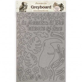 Greyboard A4 Toucan - Amazonia - Stamperia