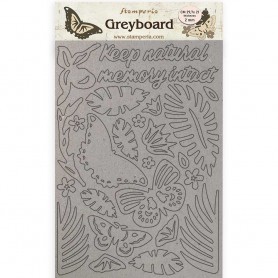 Greyboard A4 Butterflies - Amazonia - Stamperia